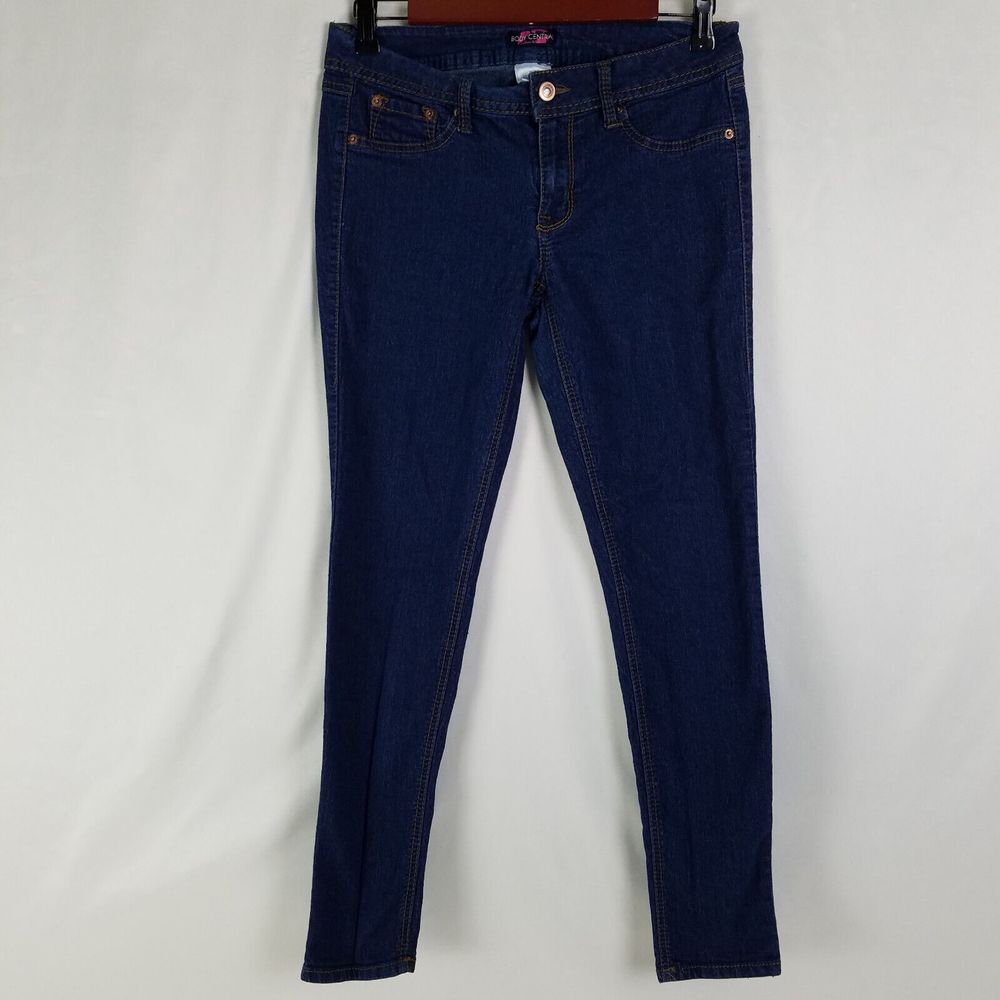 Body Central Jeans Juniors 7 Blue‎ Low Rise Womens Jegging Dark Wash Denim 29x28